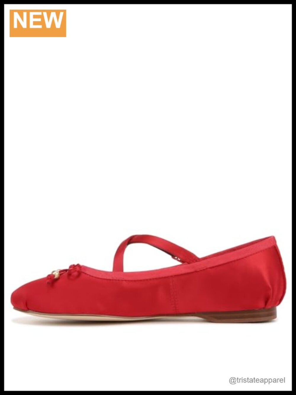 Women's Ballet Flat with Bow Buckle Closure